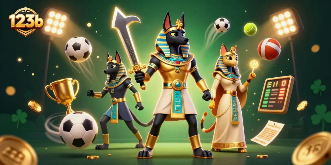 Engage in thrilling gameplay at 123b with Anubis and sports elements enhancing the excitement.