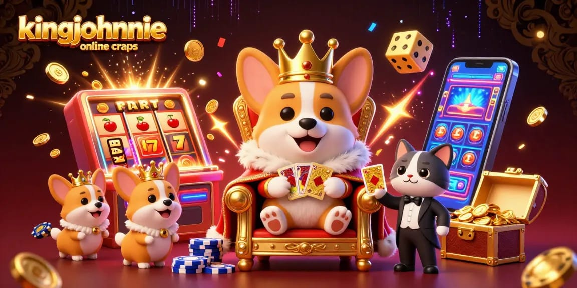Experience kingjohnnie online craps action with vibrant characters and dynamic casino elements.