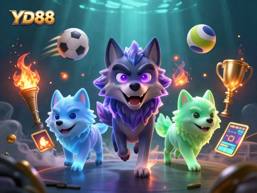 Experience thrilling gameplay at YD88 with dynamic sports elements and ghostly wolf companions.
