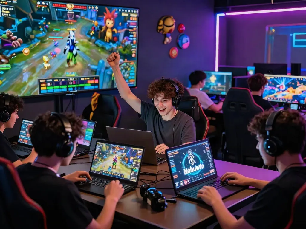 The vibrant gaming community at https://choinohu.vip/ enjoying thrilling online experiences on mobile and laptops.