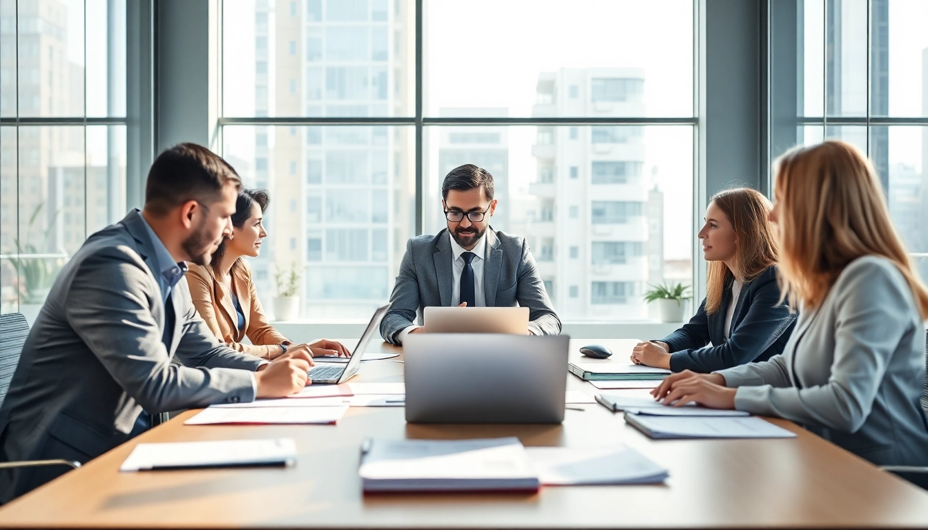 Headhunter IT professionals collaborating in a modern office setting to foster recruitment success.