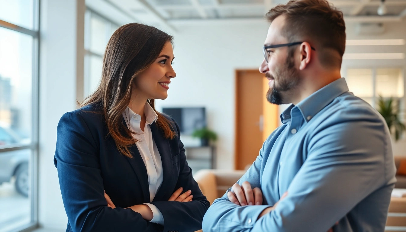 Headhunter Ingenieure berät Ingenieurkandidaten in einer modernen Büroumgebung.