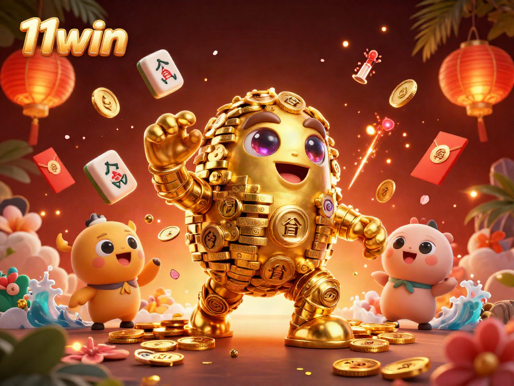 Experience exhilarating gameplay at 11win with golden golems and festive elements showcasing fun casino action.