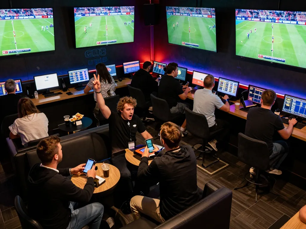 Fans placing bets at GO8 UME while enjoying Bundesliga matches, link go8 for exciting wagering options.