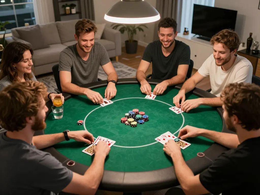 Enjoying a poker night with friends using ee88go for betting strategies and gameplay