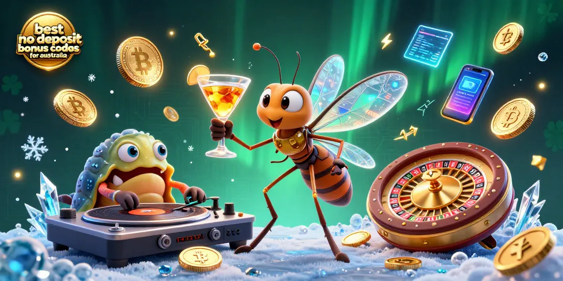 Engage with the best no deposit bonus codes for Australia in this vibrant casino illustration.