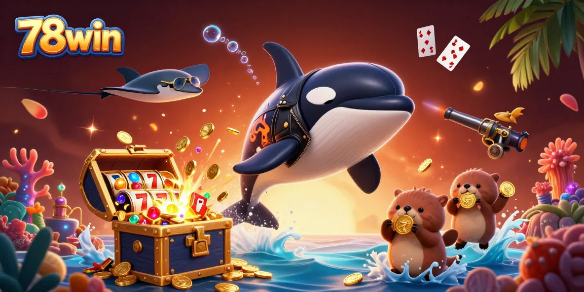 Win thrilling rewards at 78win with a vibrant underwater themed casino adventure.