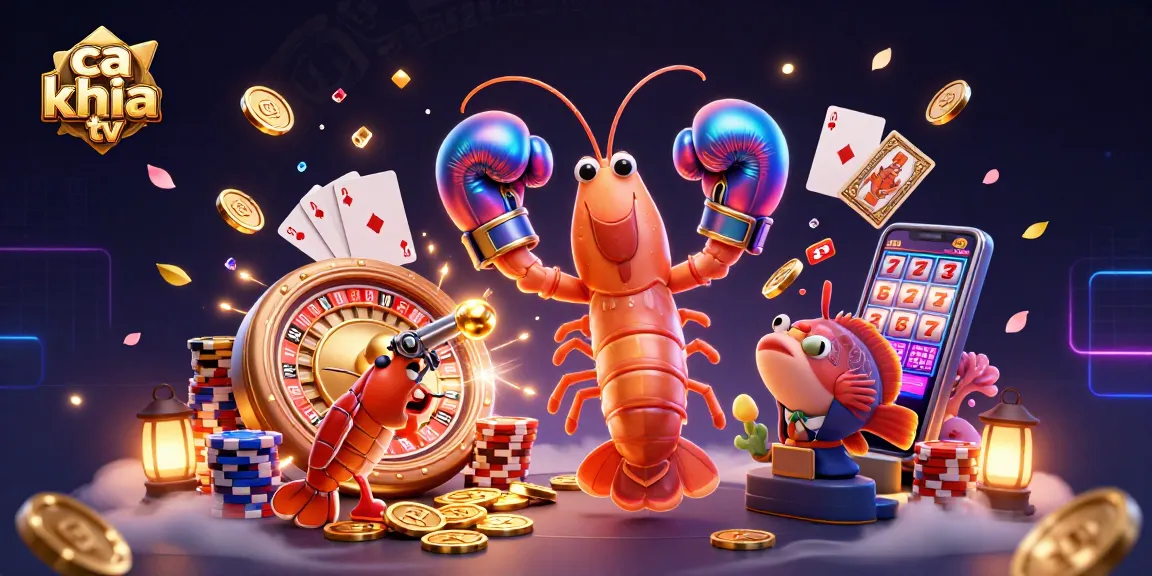 Experience exciting action with ca khia tv as vibrant characters celebrate winning in a lively casino atmosphere.