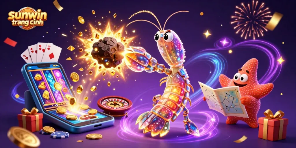 Spin and win on sunwin trang chính with vibrant slot games and festive celebrations surrounding characters!